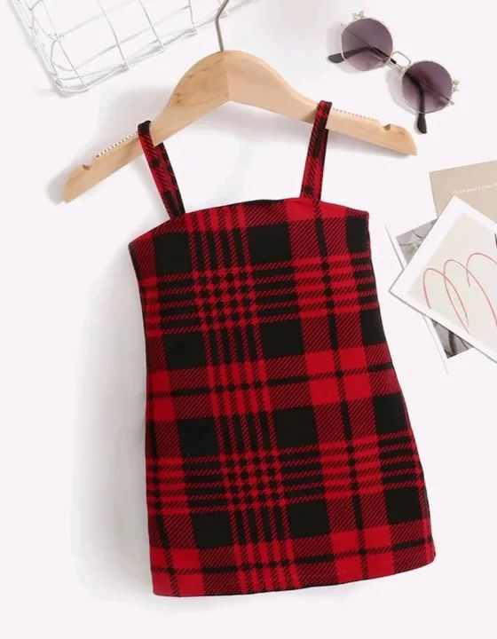 Vestido bebê Xadrez 9-12m NOVO