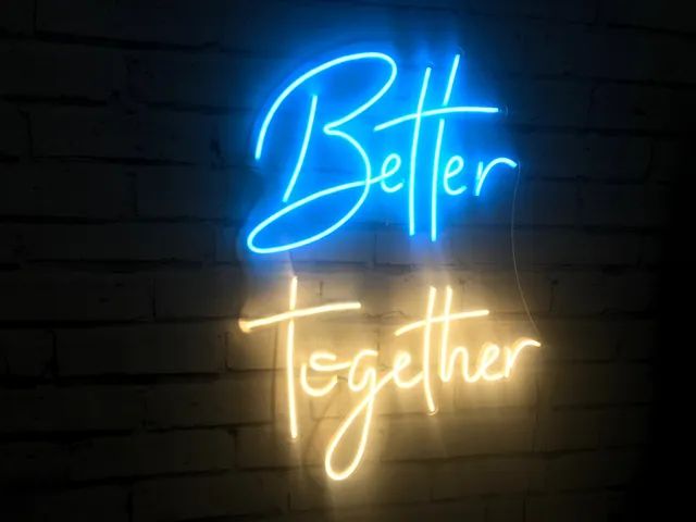  Letreiro Neon Led Decorativo para casamentos - Better Together (melhor juntos) - Foto 3