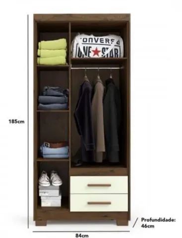 Guarda Roupa de Solteiro Novo  - Foto 3