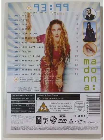 Dvd Madonna The Video Collection 93:99 - Foto 3