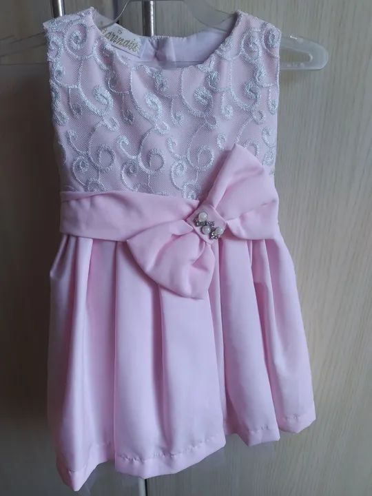 Vestido Infantil Rosa. De 12 a 24meses  - Foto 5