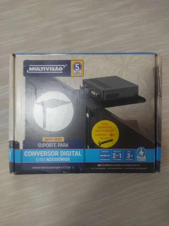 Suporte Para Conversor Digitar, Decodificador, Roteador, DVD, Blu-ray, Outros
