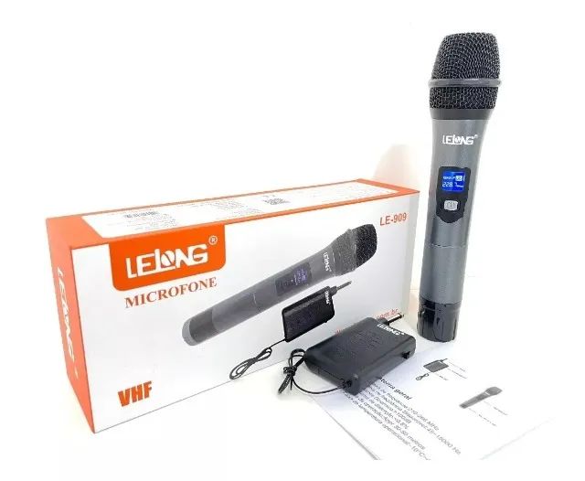 Microfone Profissional Sem Fio, Wireless - Lelong Le-909 - Foto 2