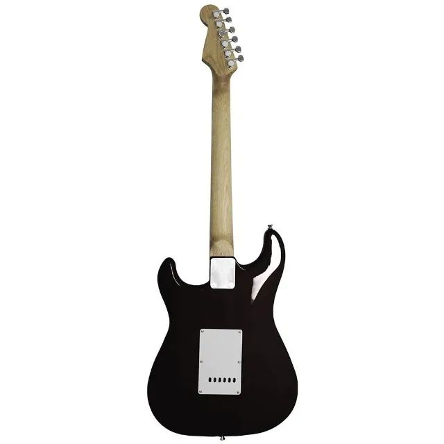 Guitarra Elétrica Queen?s D137546 Preta e Branca - Foto 5