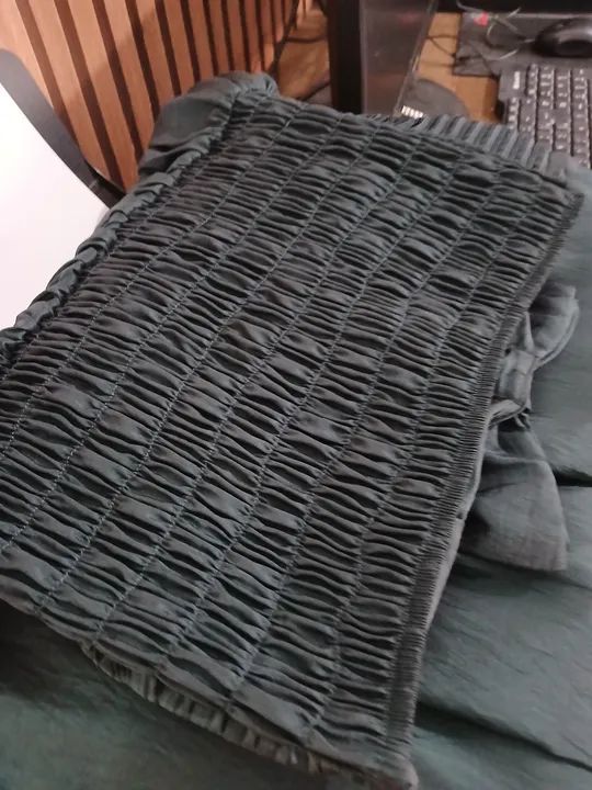 Vestido verde escuro de festa - Foto 4