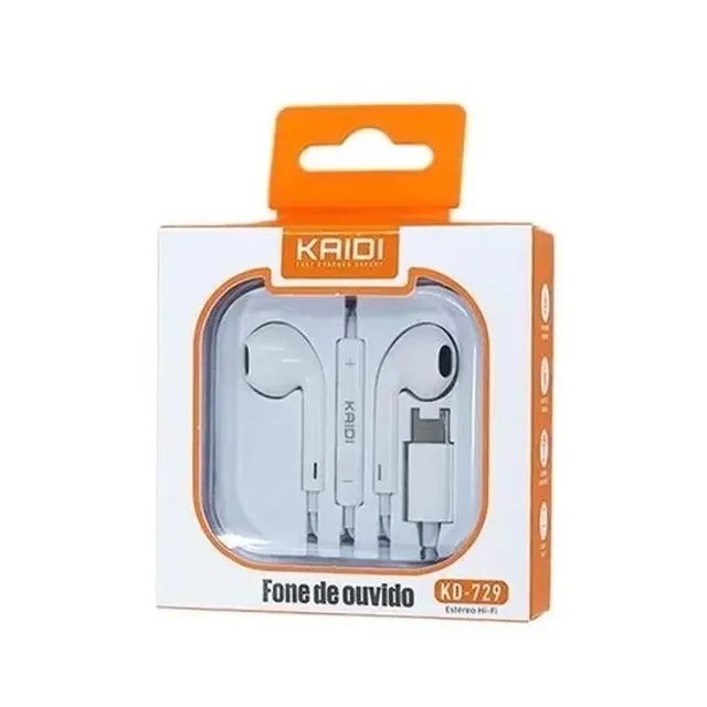 Fone de Ouvido Estéreo Kaidi Com Saida Tipo C - Foto 2