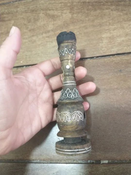 Antiguidade porta vela candelabro  - Foto 4