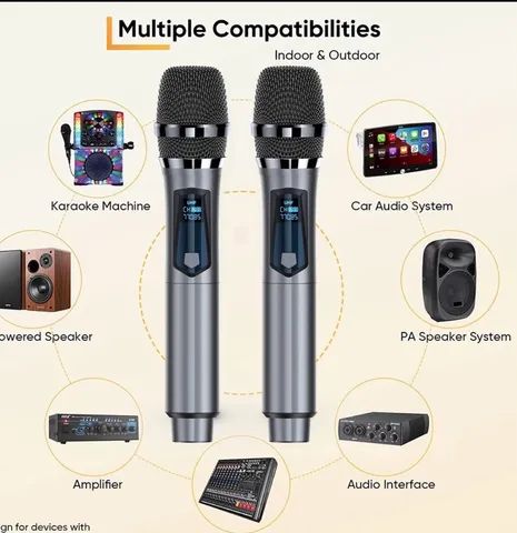 Microfone bastão  duplo 