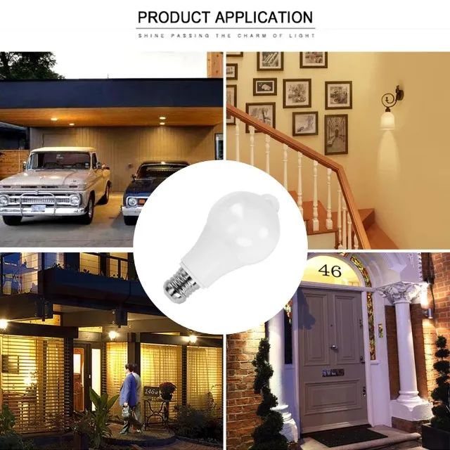 Lâmpada Led 12w Com Sensor de Movimento e Claridade Branco Frio Bivolt - Foto 3