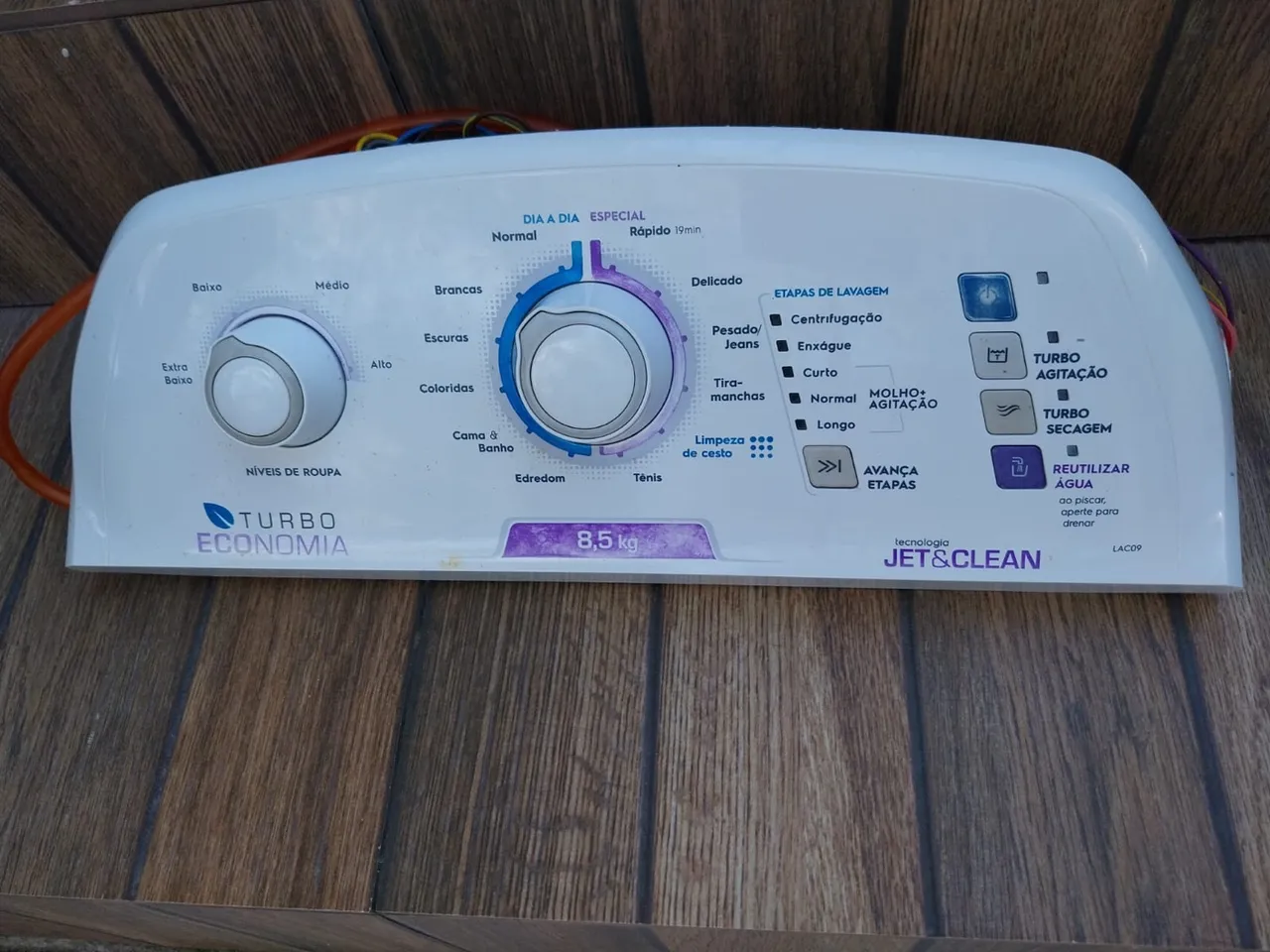 Painel completo máquina lavar eletrolux modelo (LAC09)