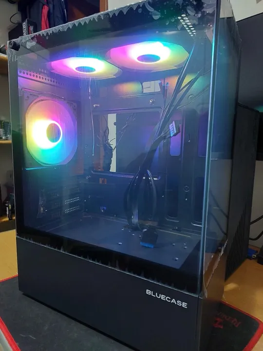 Gabinete Gamer 03 Fans RGB Preto Aquário Lateral De Vidro Temperado - A&G Informática