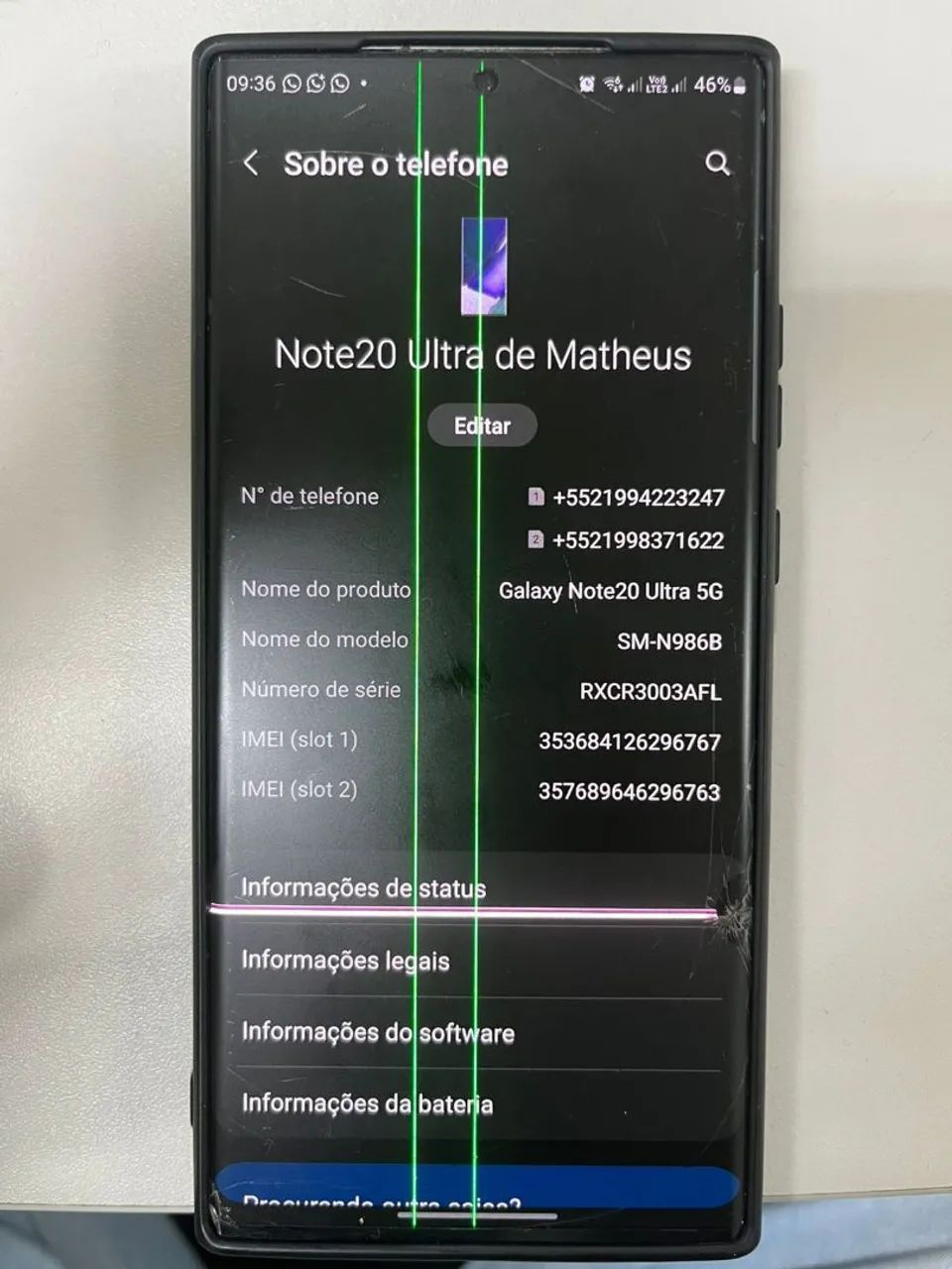 Vendo Samsung Note 20 Ultra 5G (Para sair hoje) - Foto 5