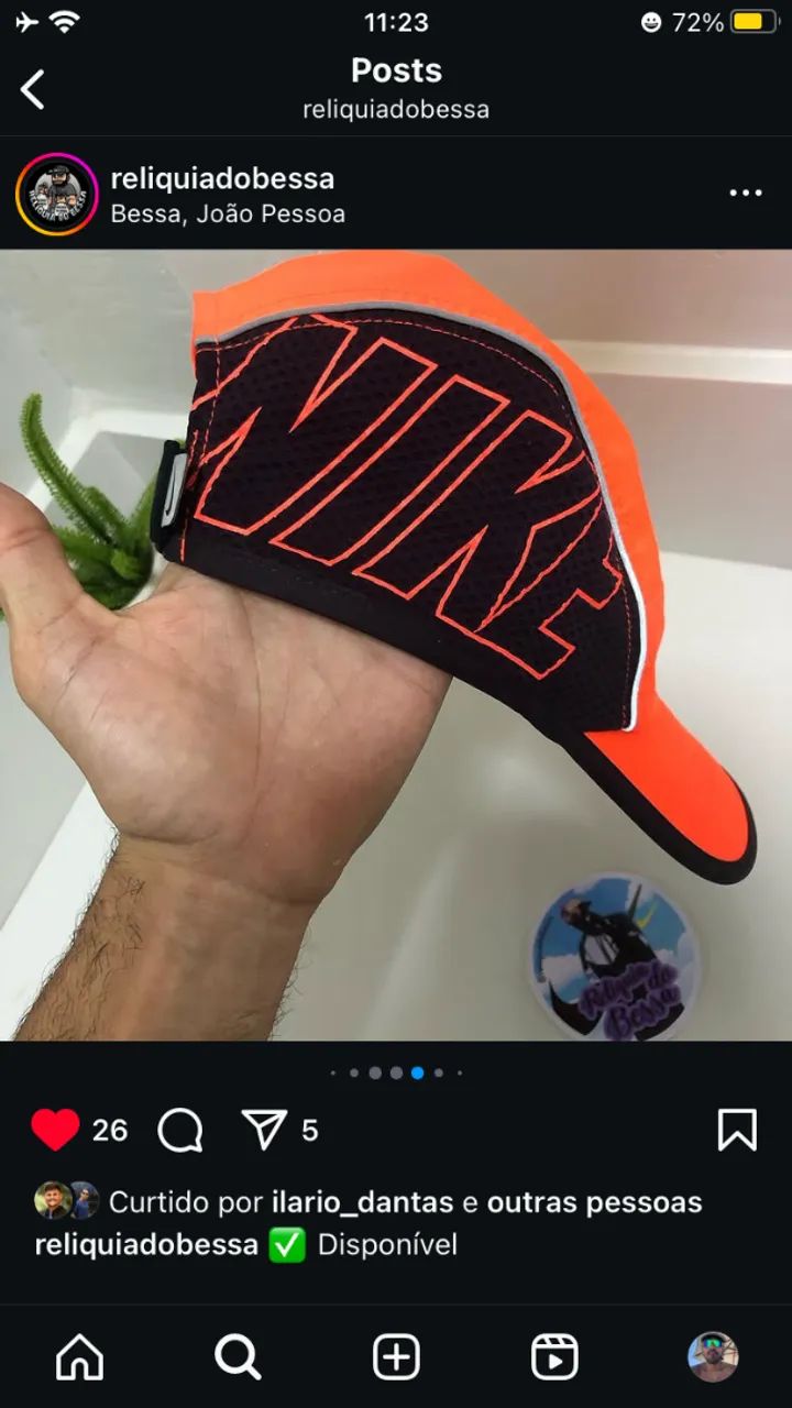 BONÉ NIKE AW84 DRI FIT ORIGINAL LARANJA