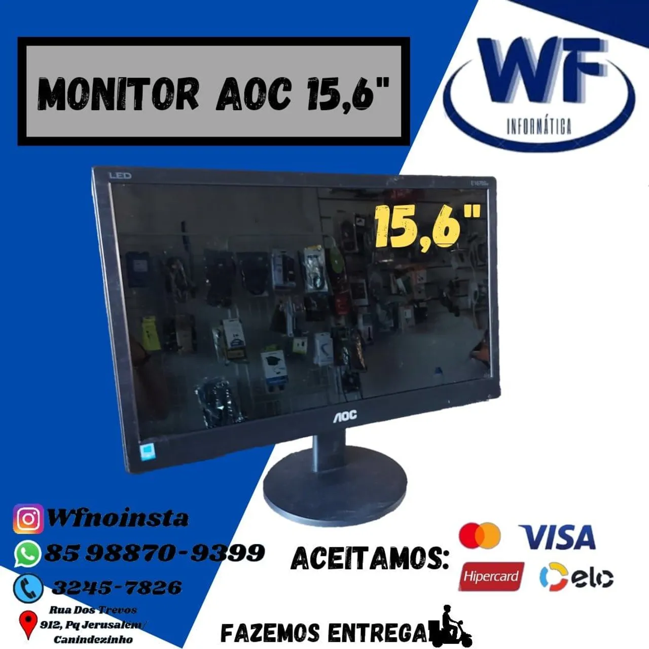 Monitor AOC 15,6'' LCD