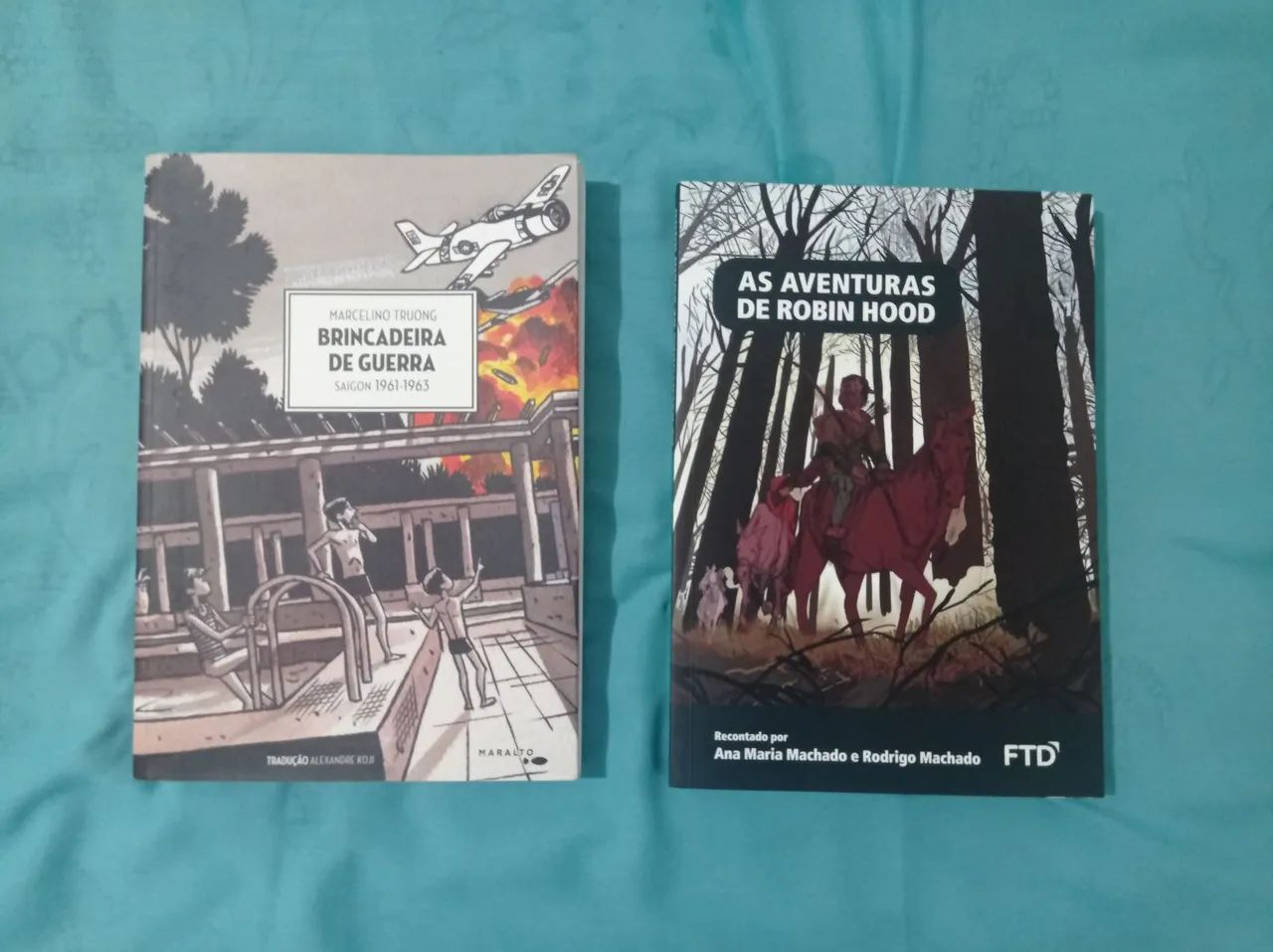 Livros Brincadeira de Guerra e As Aventuras de Robin Hood