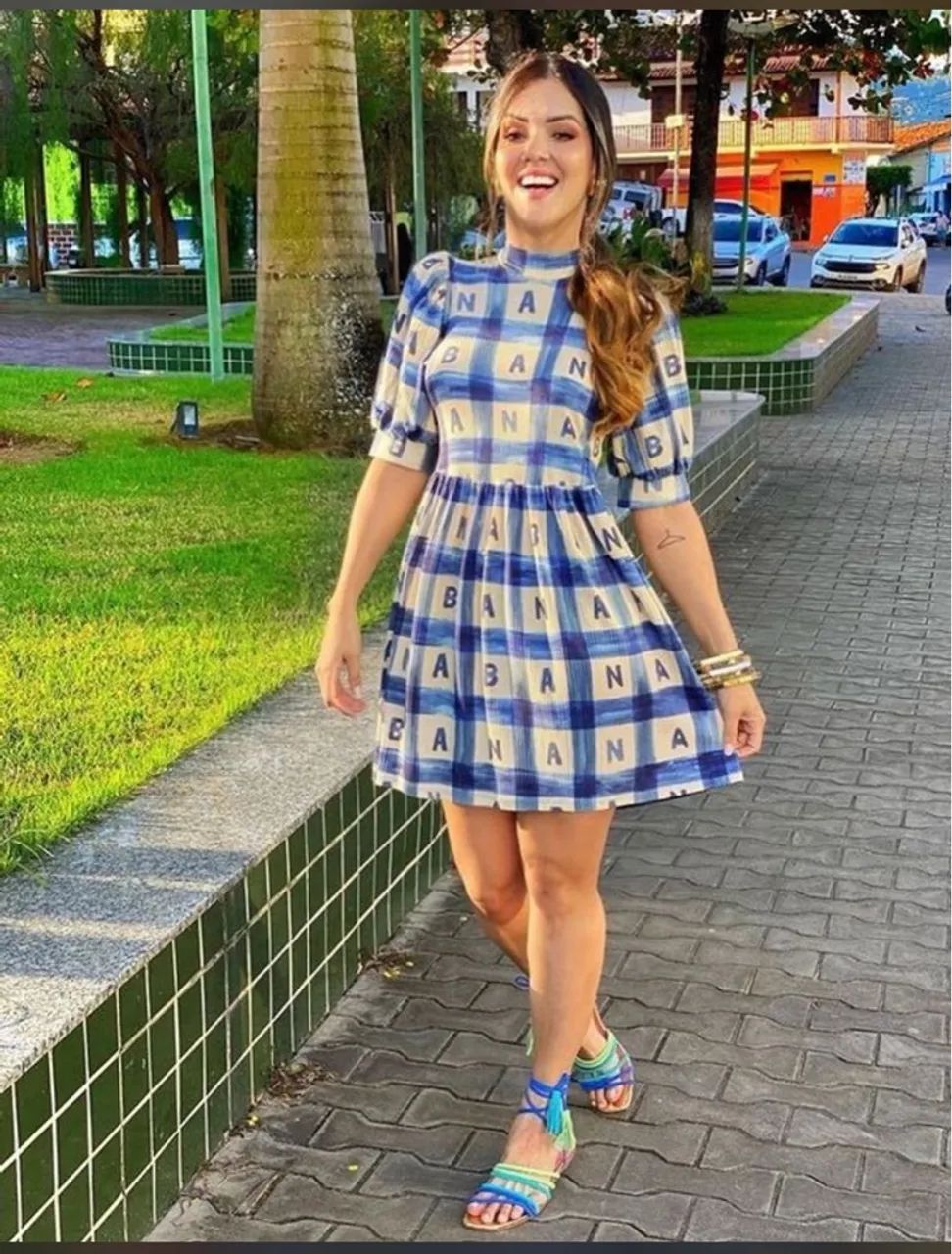 Vestido estampa BANANA farm M - Foto 2