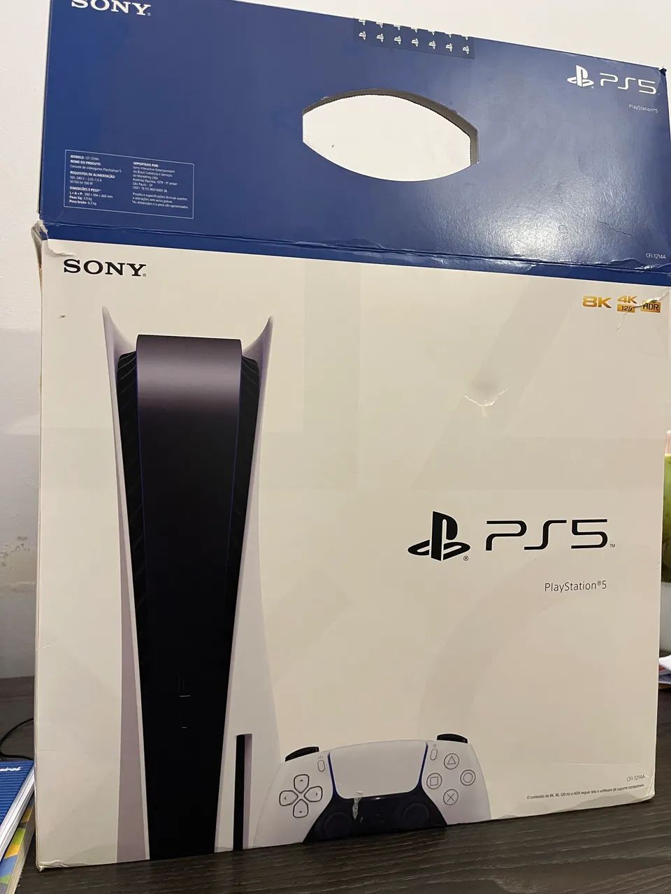 Ps5 com dois controles, 5 jogos FC 25, 2K25, UFC 5, GTA V, SPIDER MAN 2 - Foto 3