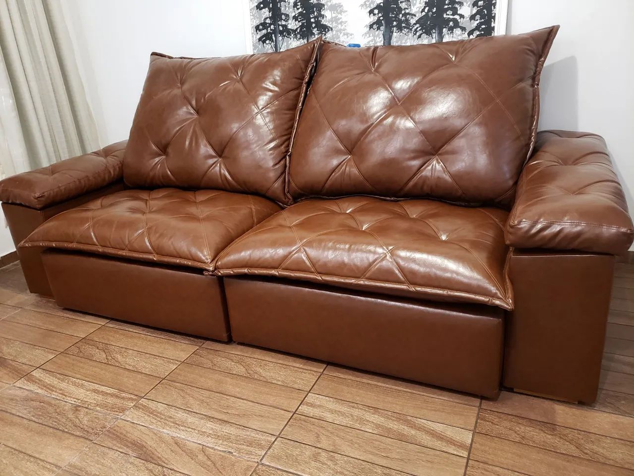 Sofá em couro64573826390019120