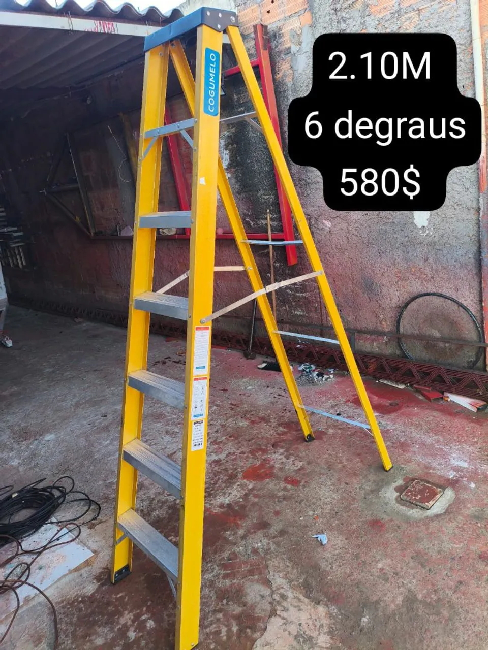 Escada 2.10m -6 degraus 580$