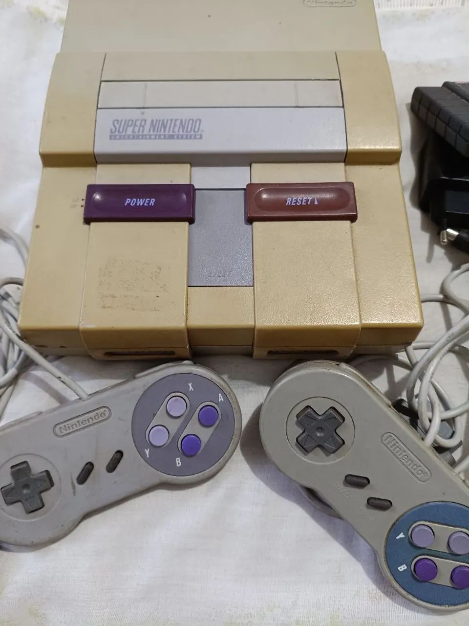 Super Nintendo+ 2 controles+ Mário - Foto 3