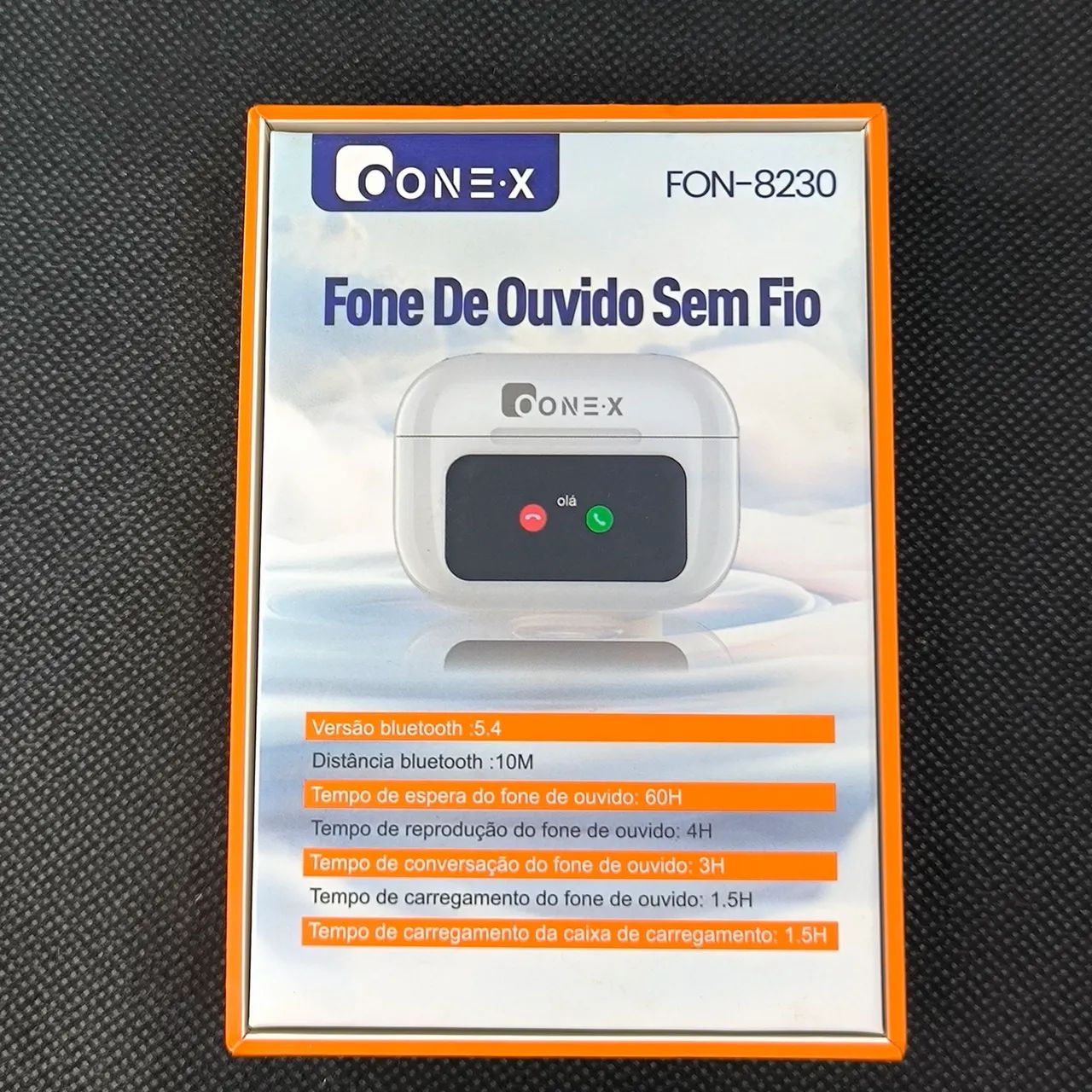 Fone de Ouvido Bluetooth Sem Fio Com Display - Novo - Foto 2