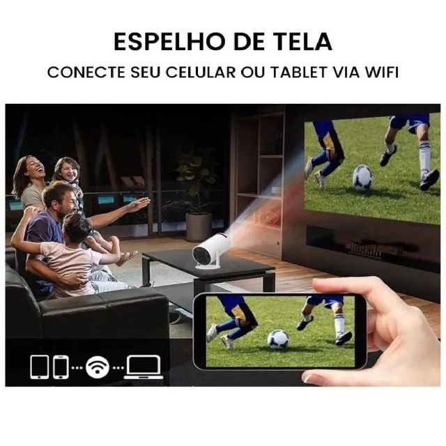Mini Projetor Portátil Wifi 5G Bluetooth 5.0 Android 11 4K 1080 Full HD até 130 polegadas - Foto 2