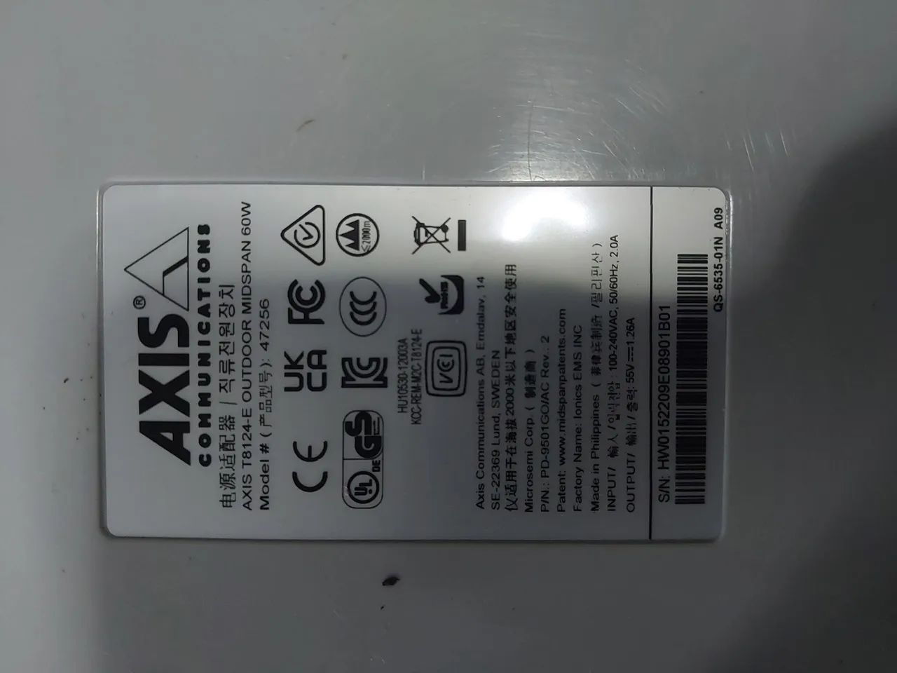 Módulo POE Axis T8124-E Outdoor 60W - Foto 3