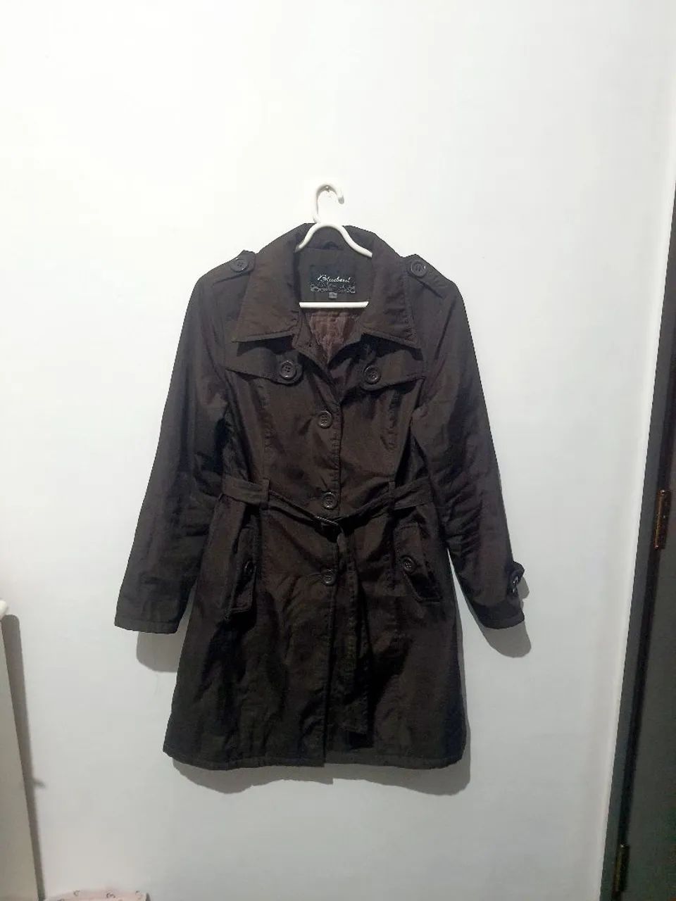 Casaco Trench Coat Marrom  - Foto 2