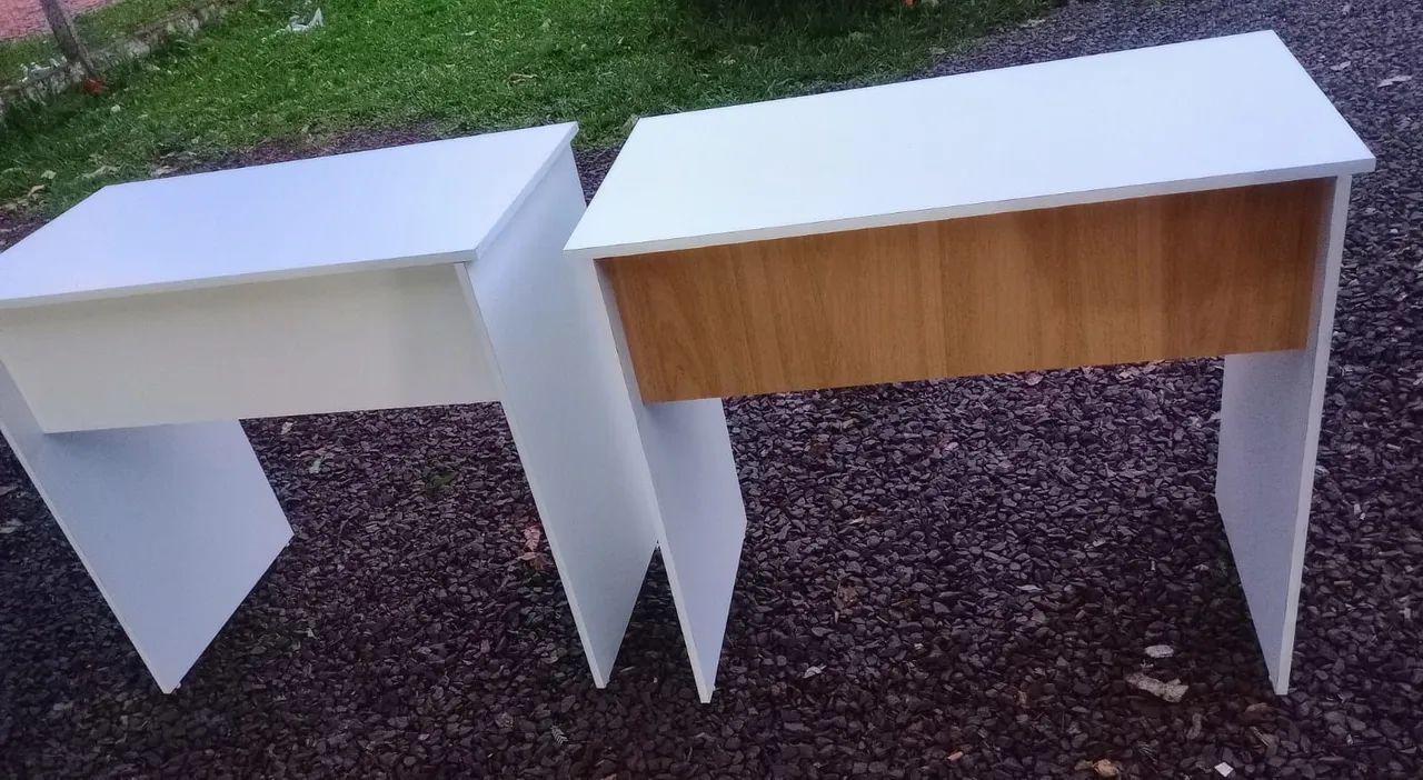 Mesa para escritório MDF Branca  - Foto 2