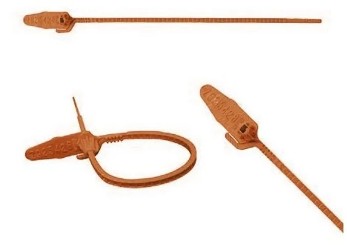 Lacre Para Malote Riplock 21 Cm - Kit 100 Und