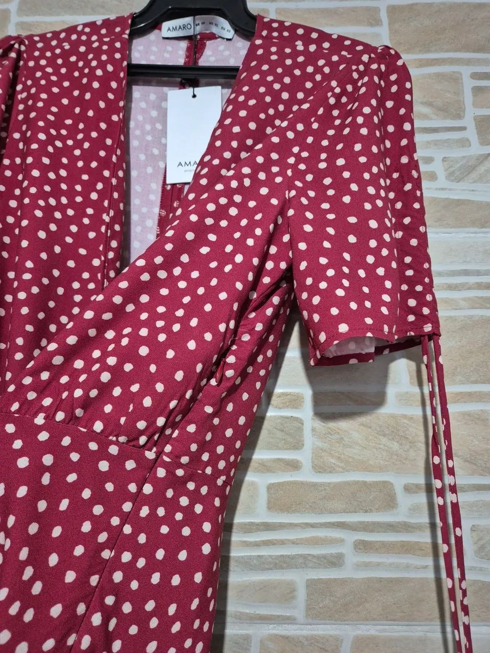 Vestido vermelho de bolinha PP - Foto 4