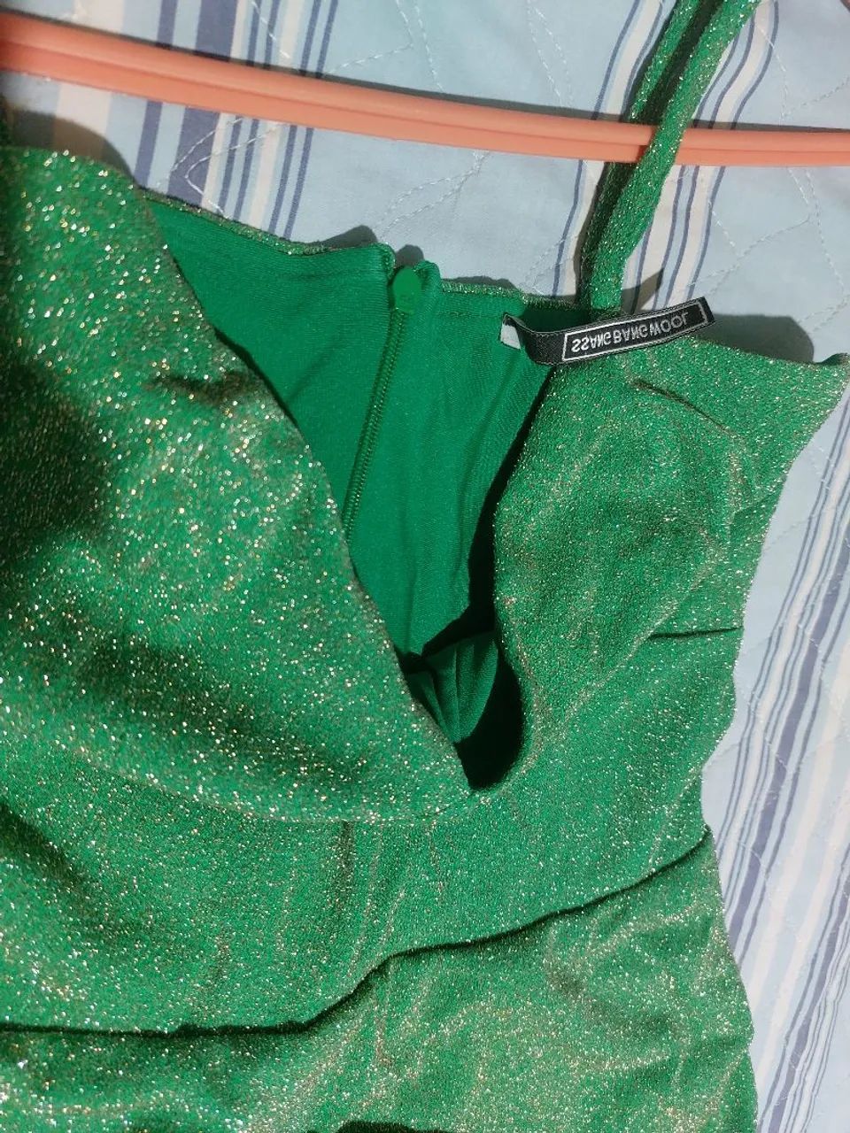Vestido verde ssang bang wool Festas - Foto 3
