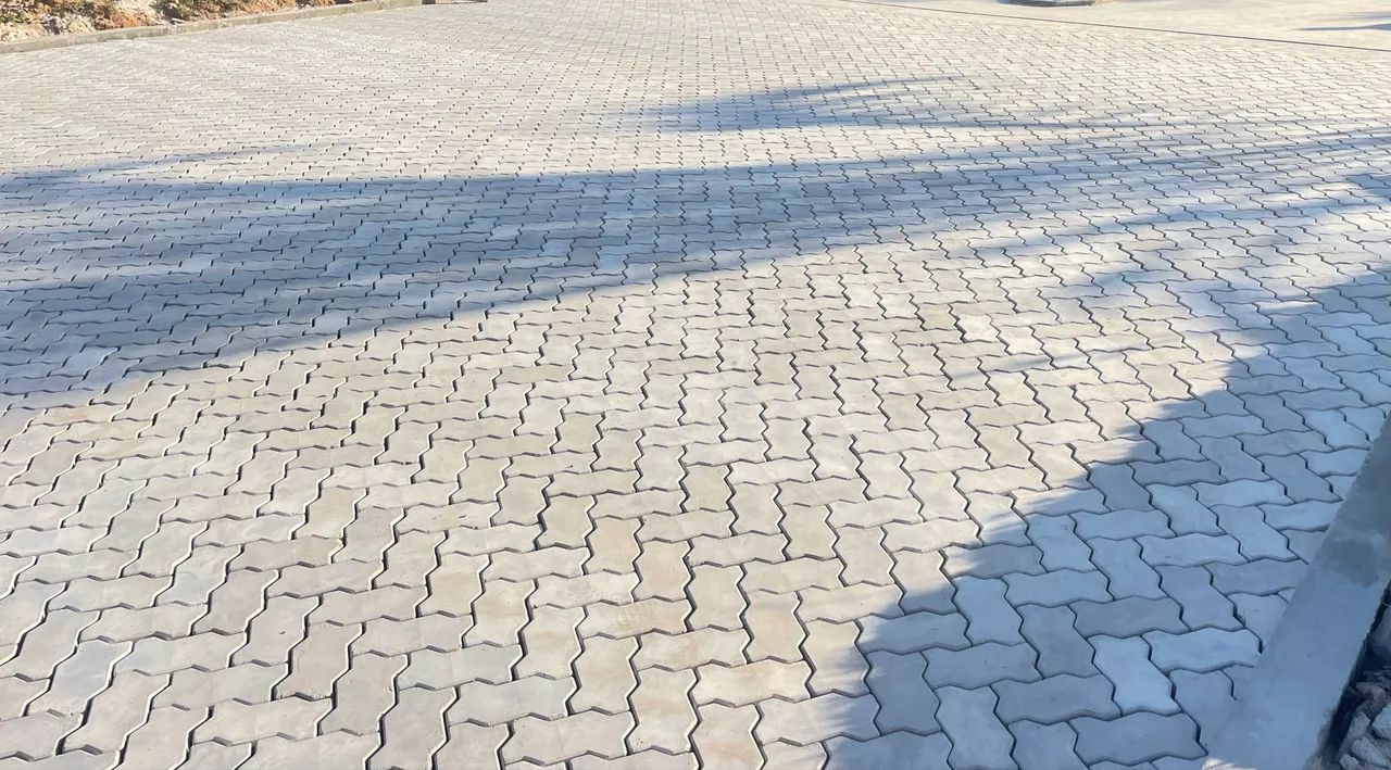 Assentamento intertravado Meio fio piso 