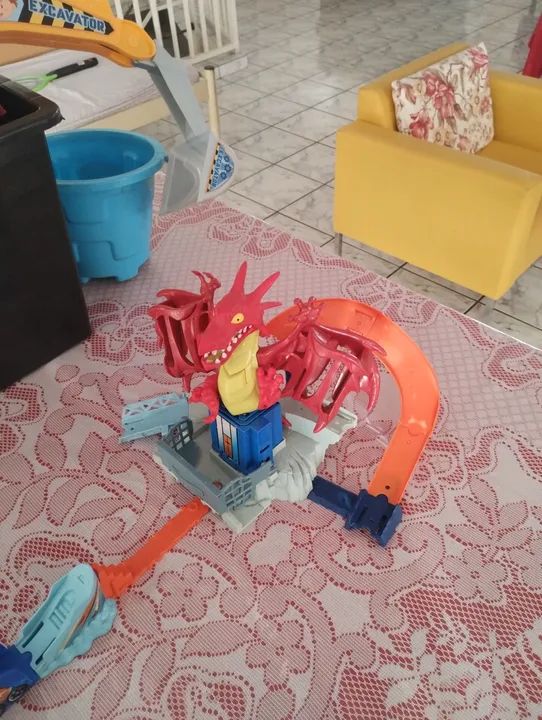 Conjunto de Brinquedos Hot Wheels Dragão