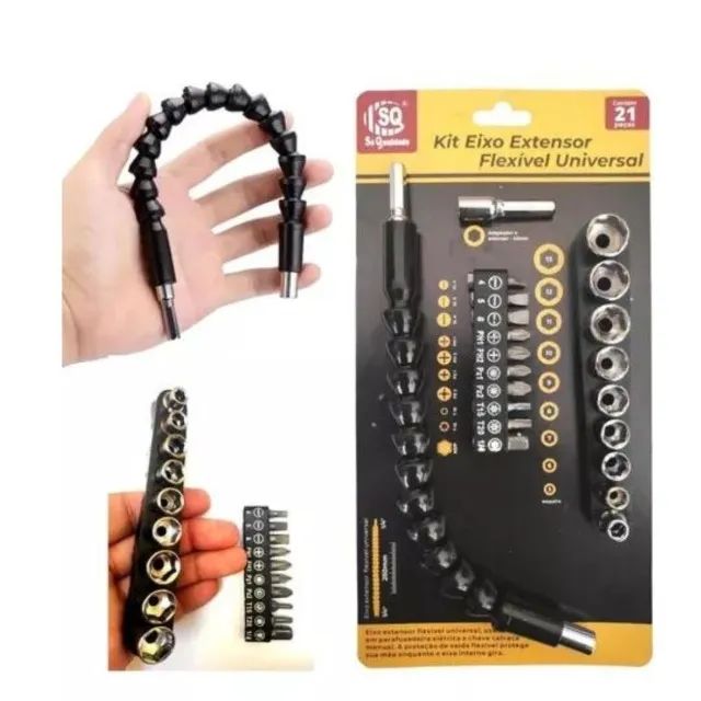 Kit Eixo Extensor Flexivel Soquetes C/21 SQ 4257 - Foto 5