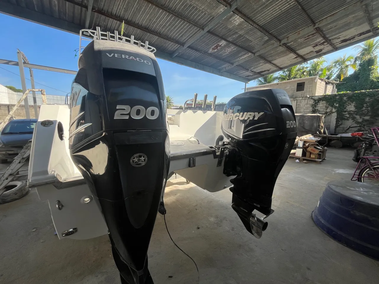 Parelha de motores de Popa Mercury Verado 200HP