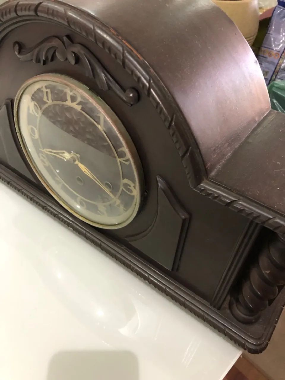 Relógio antigo de mesa  - Foto 3