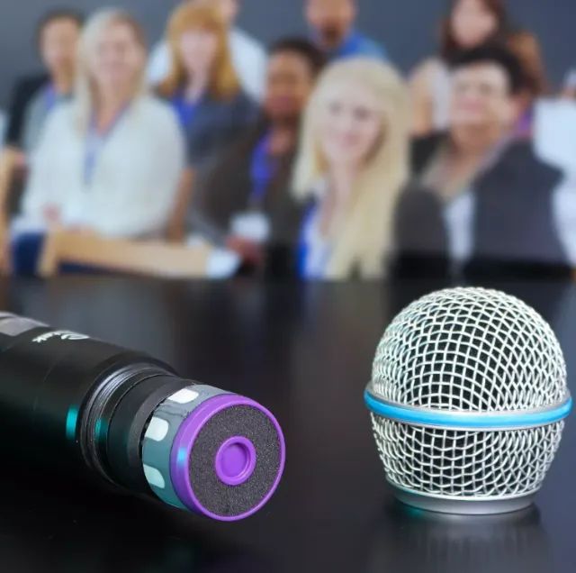 Microfone Sem Fio Duplo Uhf Dinamico Tela Digital  - Foto 4