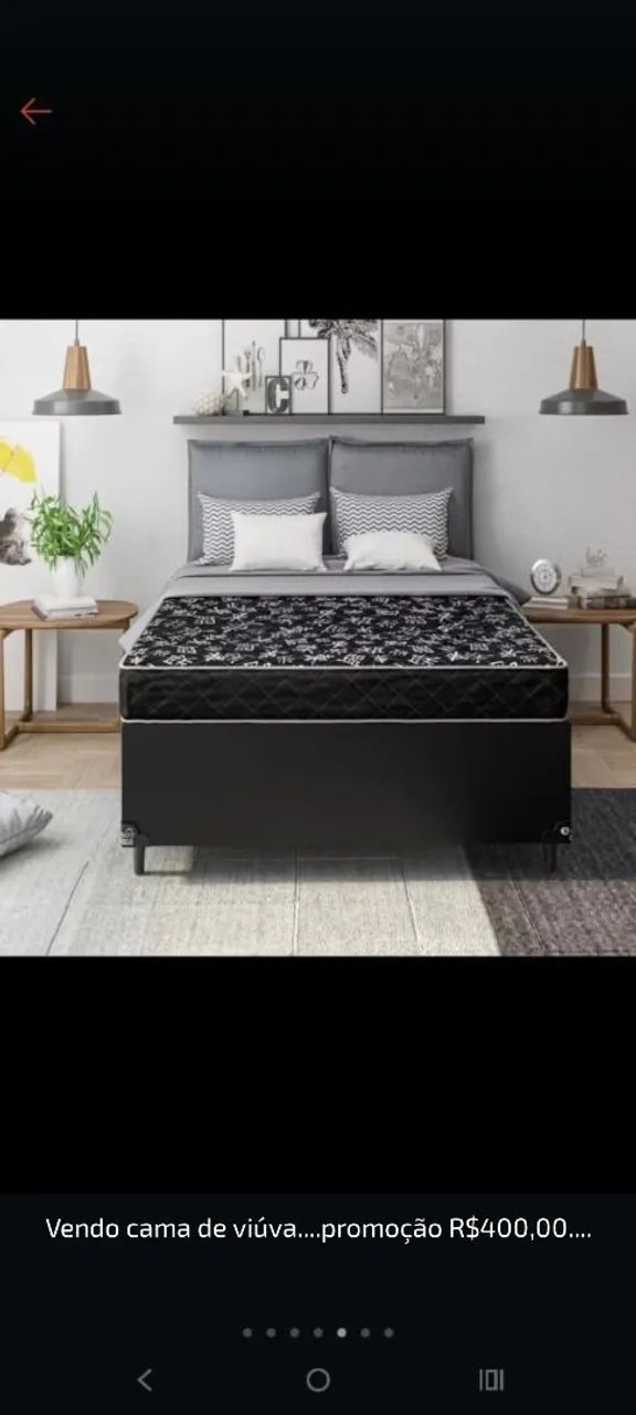 Vendo cama de viúva,semi nova,usada poucas vezes....