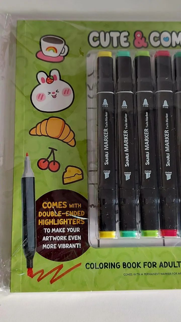 livro de colorir Cute & Comfy Coloring Book For Adults Bold Easy Special Edition - Vol 3  - Foto 4