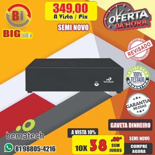 Gaveta De Dinheiro Bematech Gd-56 Automática Preta - Foto 2