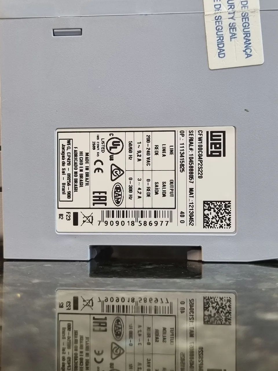 Inversor de frequência 64169305216769123