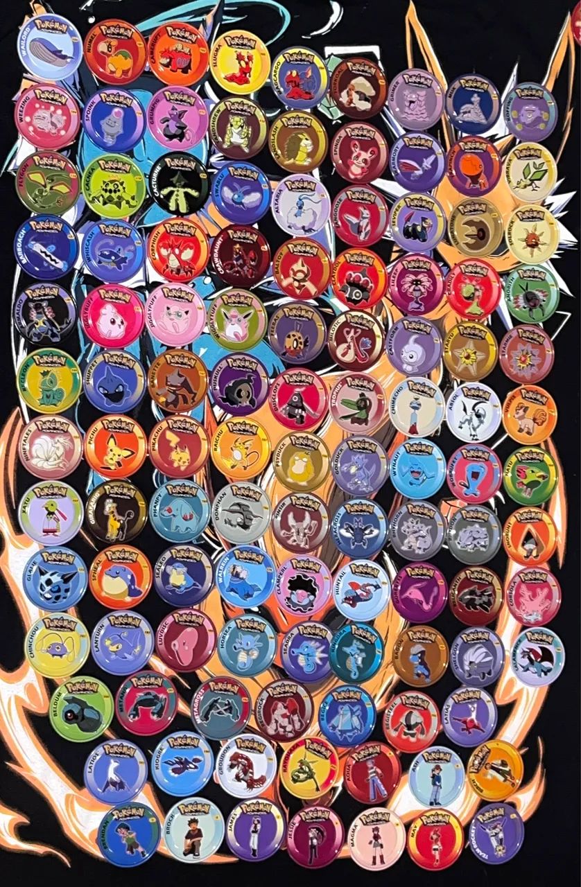 Pokémon Panini Tazos de Metal | Coleção Completa Pokemon Advanced  - Foto 3