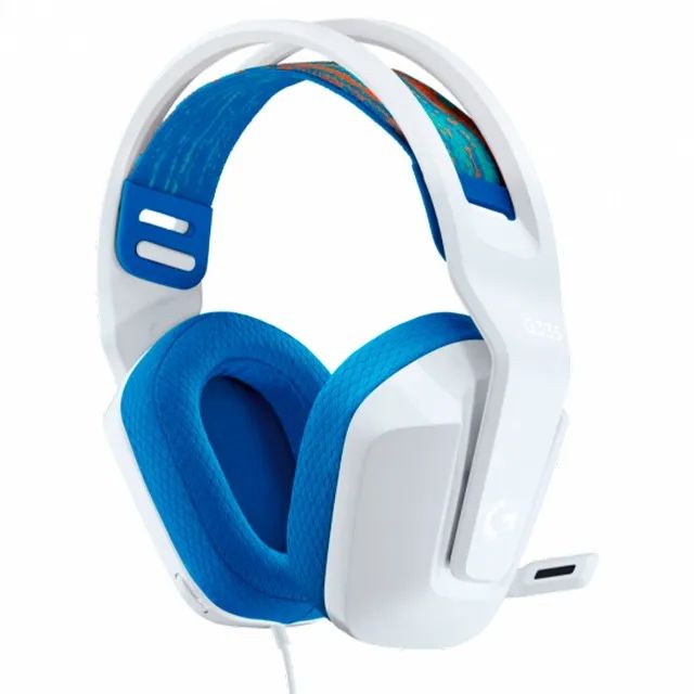Headset Gamer G335 Branco - Logitech | Multiplataforma | Som Claro para Vitória! - Foto 2
