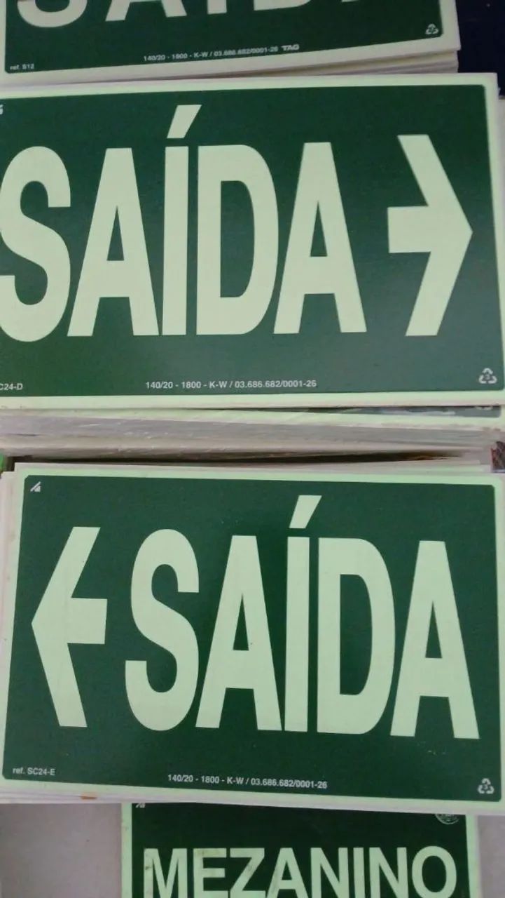 Sinalização de Emergência - Saída de Emergência65606299354755122