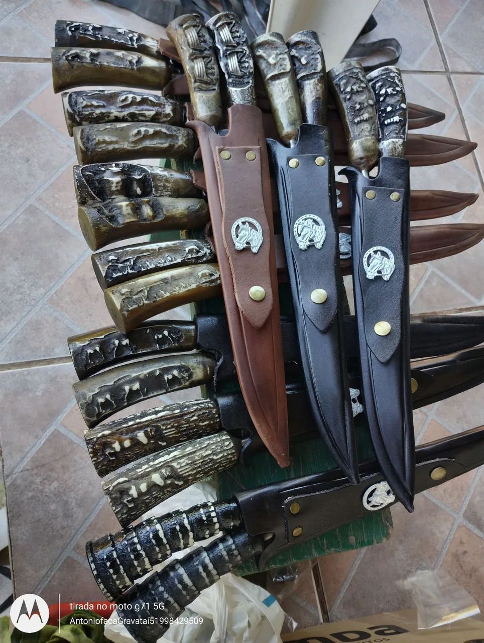 Faca com chaira 60 cada kit apartir 3 kits