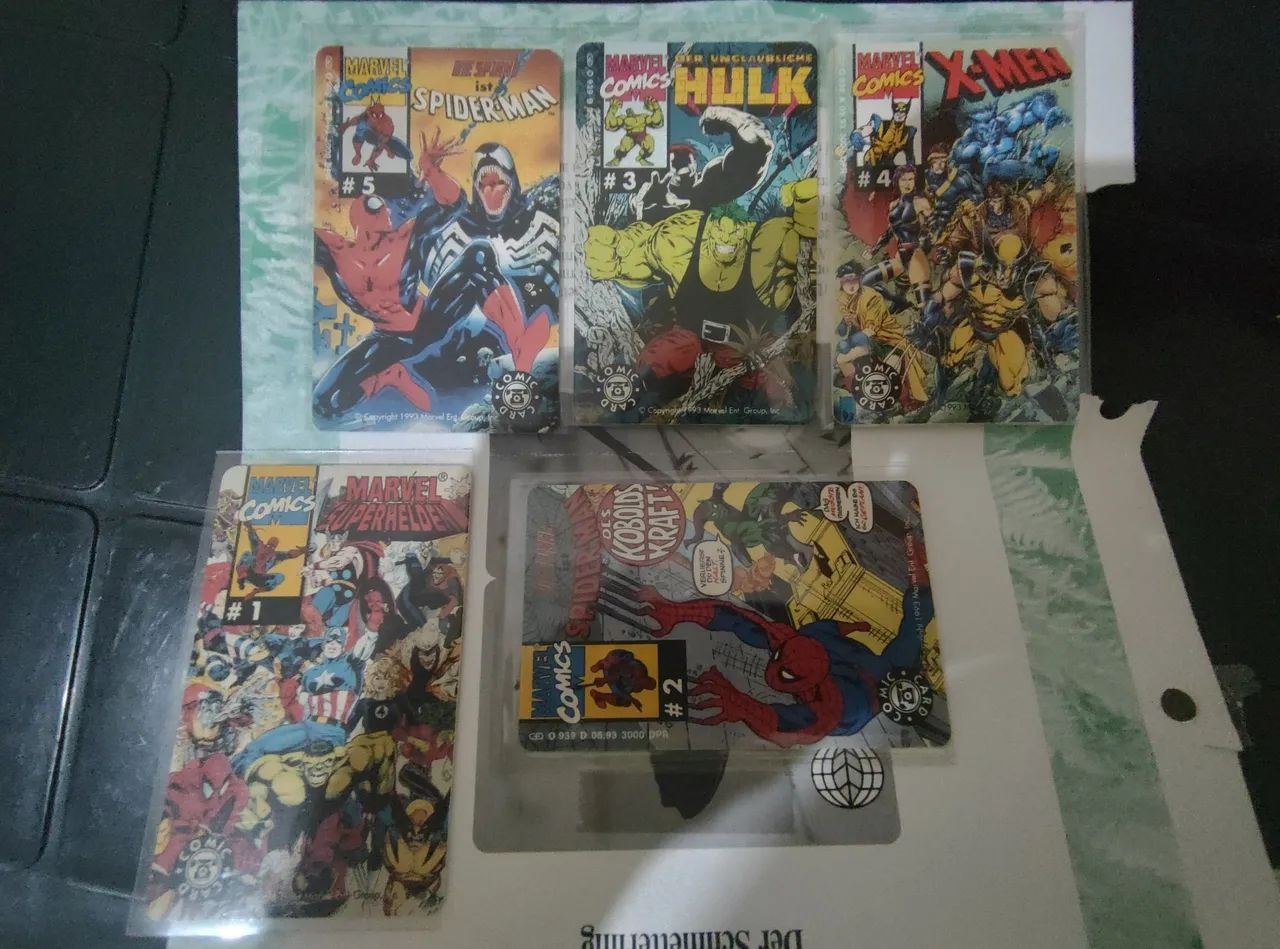 Cartões telefônico Marvel super heroes 
