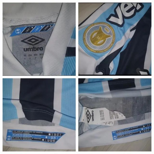 Linda Camisa De Jogo Do Grêmio 2021 Umbro #17 G. Azevedo Futebol - Foto 4