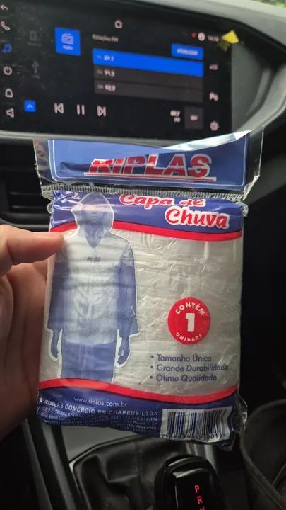 Capa de chuva descartável transparente  - Foto 3