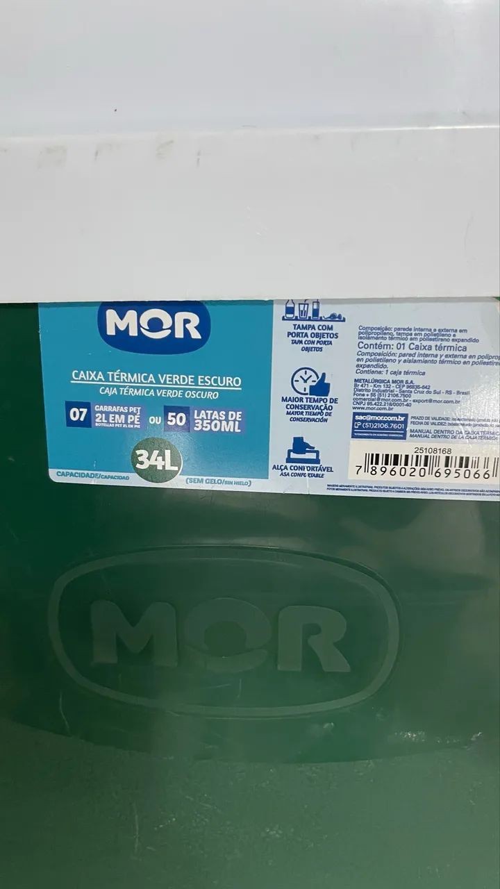 Caixa Térmica Mor34L ou 50 latas de 350ml - Foto 6